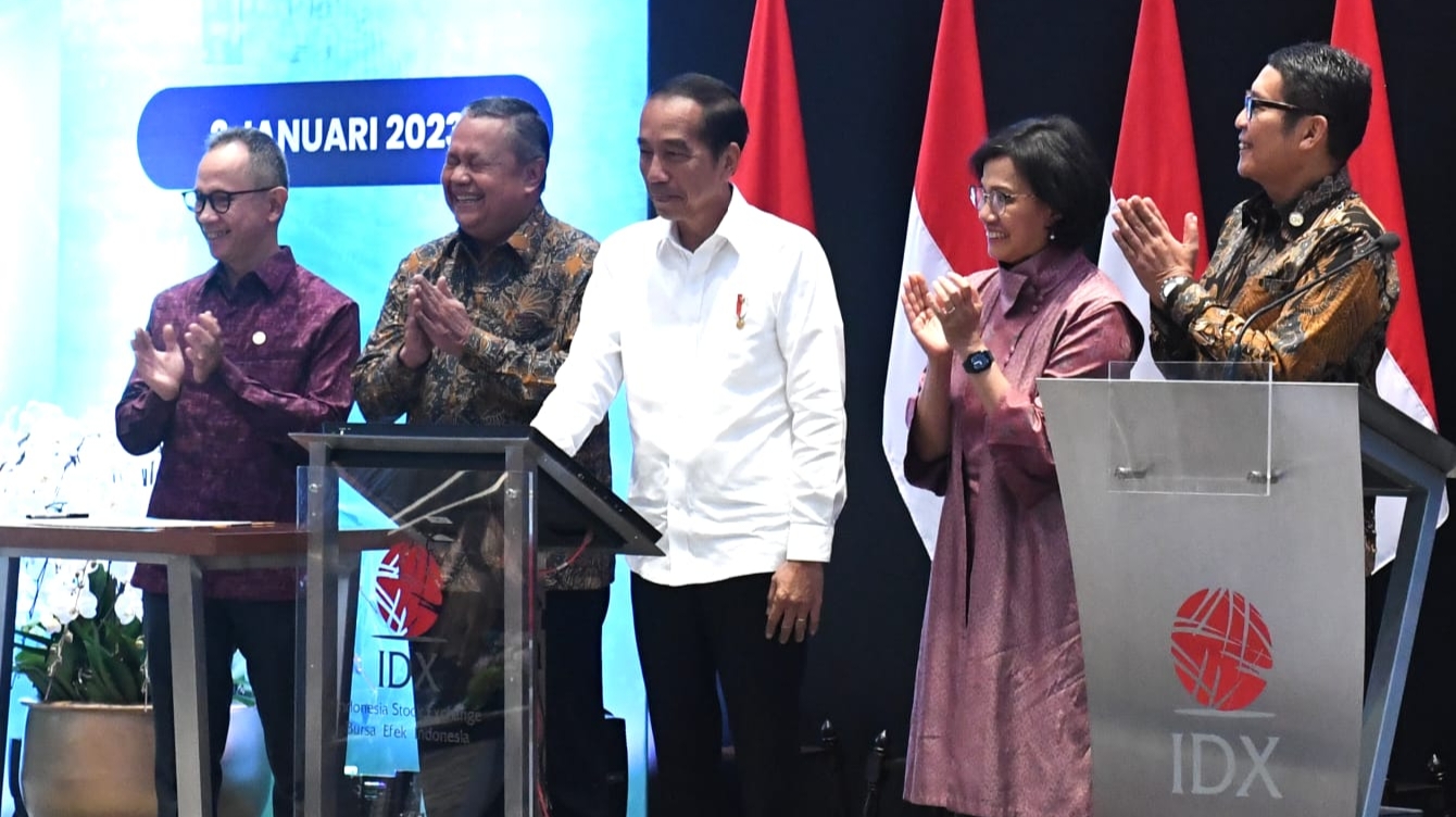 Resmikan Pembukaan Perdagangan BEI, Presiden : 2023 Tahun Ujian, Tetap Waspada